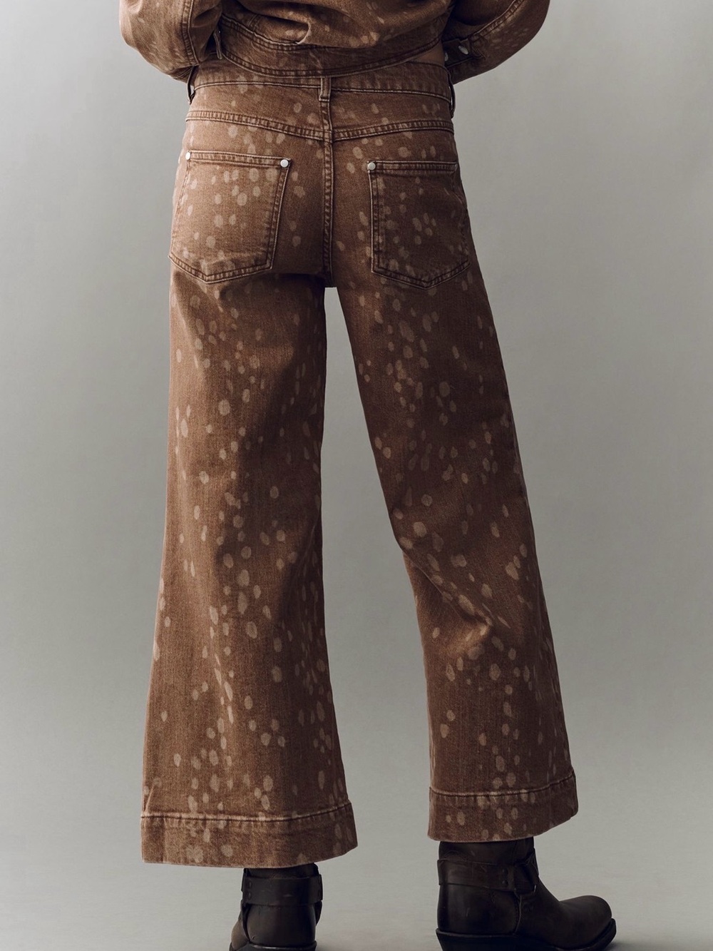 Pilcro Oh Deer High-Rise Wide-Leg Jeans size 31 Long NWT - Picture 4 of 9